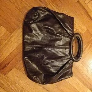 NWT Loft Brown faux crocodile Hand Purse